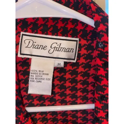 Diane Gilman Women's Dress & Jacket M Red Black