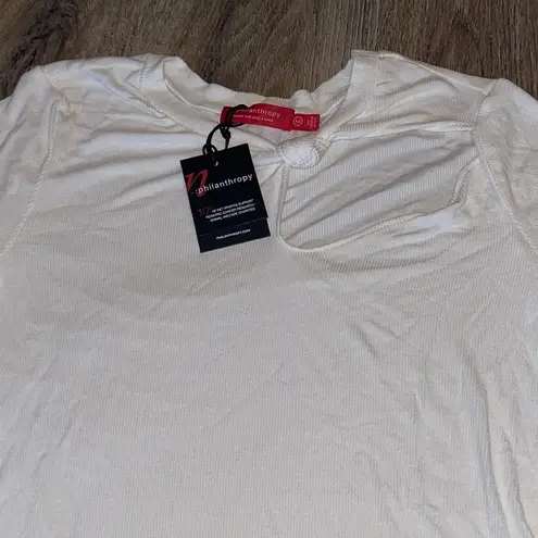 n:philanthropy Rosey Cut-Out T-Shirt Size Medium