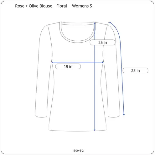 Rose + Olive Floral Peasant Top Women S Flare Bell Long Sleeve Blouse Navy Blue