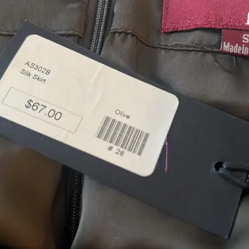 Line and Dot Revolve olive tulip skirt NWT