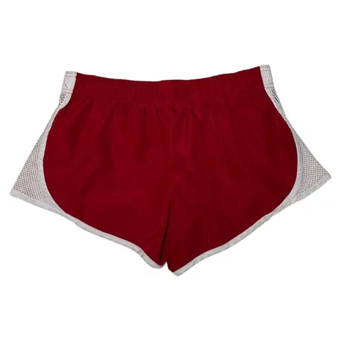Pony Retro Lined Running Shorts Red White Medium