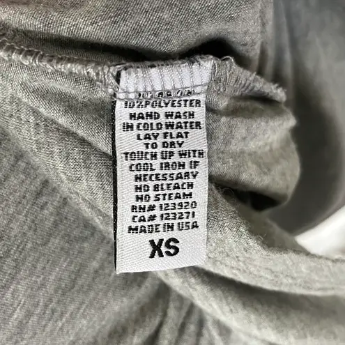 LA Made New Henley 3/4 Sleeve Tie Waist Jersey Knit Dress Heather Grey