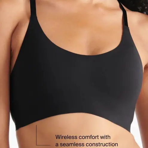 EUC Knix Knixwear Black Lace Soft Cup Wireless Racerback Bra Sz M+ 34D