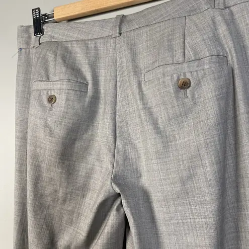 J. Crew Pants Womens 4 Gray City Fit Dress Pants 100% Wool Career Office Neutral