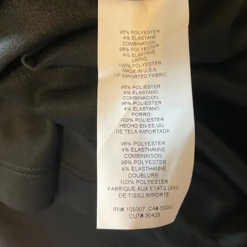 One Shoulder Bow Accent Column Evening Gown Size 8 Black Formal Dress by MARINA