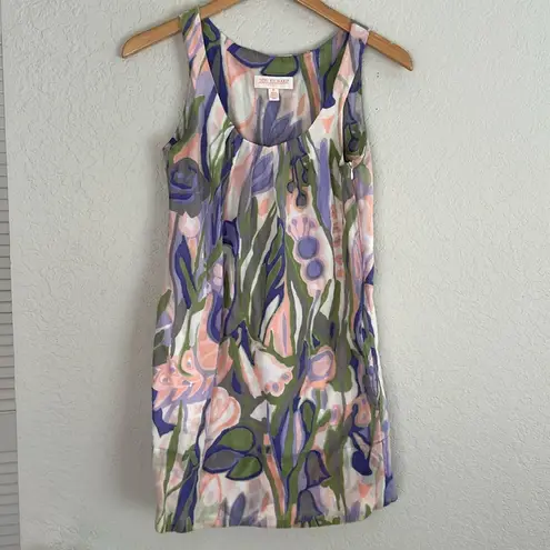 Tori Richard Floral Hawaiian Dress Mini Purple Green Preppy Resortwear Tropical - Image 2