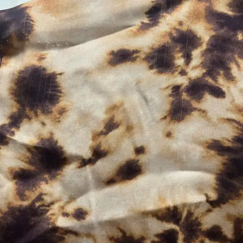 Nanushka Brown Tie Dye Bisso Dress Size Small $550