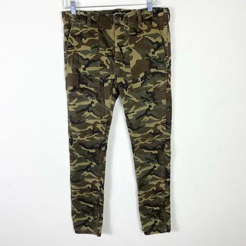 NLST Army Green Camo Utility Style Mid Rise Skinny Jeans Size 26