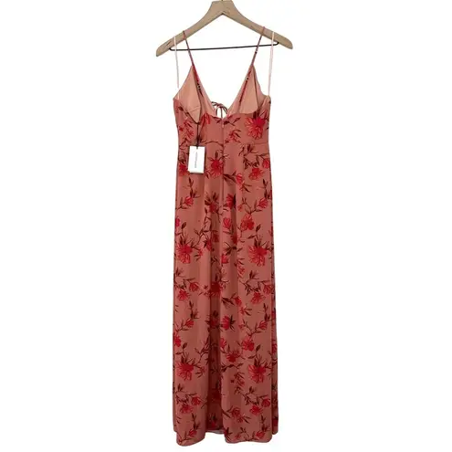 Stylestalker Isla Pink Floral Maxi Dress New size small