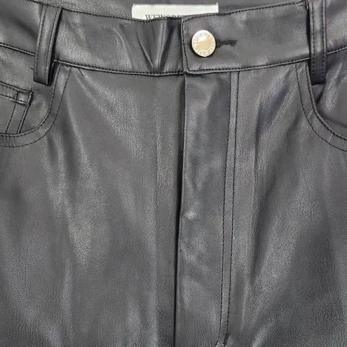 We Wore What Black Vegan Leather Pants NWT Size 31 Revolve leather pants