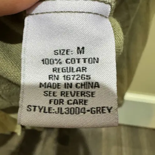 LILAC SUNSET Khaki Utility Cropped Jacket Size M Quirky Unique Streetwear Zip Up Tan Size M