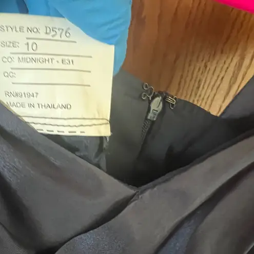 Alfred Sung Party Cocktail Dance Dress Sweetheart Sz 10 Blue D576 Bridesmaid