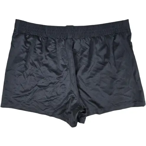 Island Escape Women's Plus Size Beach Board Shorts in Black 22W NWT