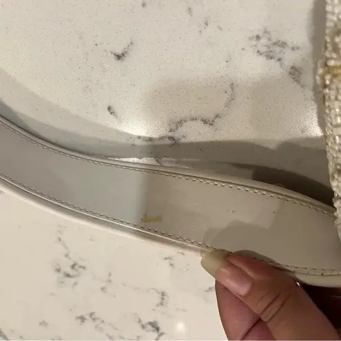 STAUD Tommy Beaded Bag, Garden Party white floral embroidered shoulder bag purse