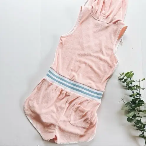 Champion NEW  Terry Cloth Hoodie Romper XS