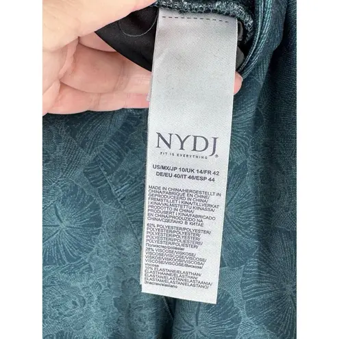 NYDJ Modern Leggings pull on slimming floral design Cheshire Hill Size 10