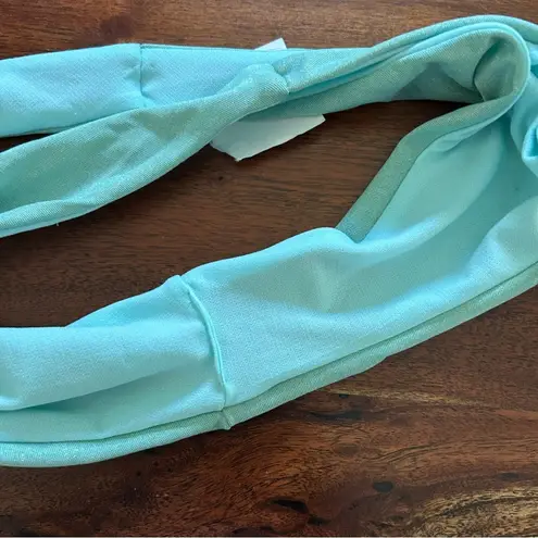 PacSun VYB  Swim Shimmer High Cut Bikini Bottoms Aqua Blue Green‎ NWT Size M - Image 5