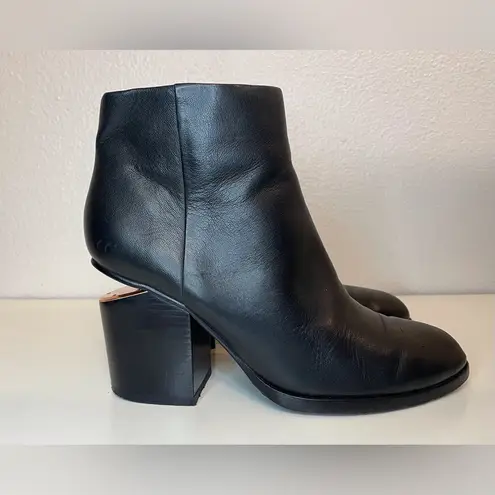 Alexander Wang Women’s Black Leather Gabi Ankle Length Boots Size 8