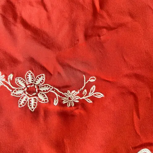 Cinq À Sept Red Embroidered Bomber Jacket (see photos)