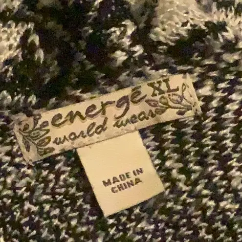 Wrap Cardigan Tan & Black ~ XL