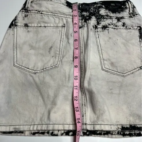 ZARA  tye dye denim skirt small