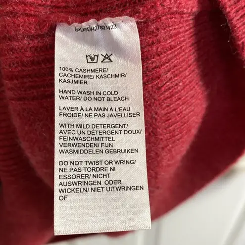 Saks Fifth Avenue Cashmere Sweater Heather Red Crewneck Long Sleeve Size S