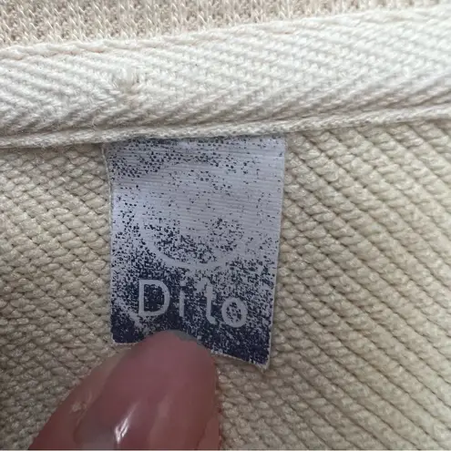 Dito It’s Fine, I’m Fine, Everything is Fine Oversized Cream Sweatshirt Large Black