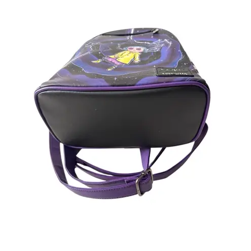 Lounge Fly x Coraline Mini Backpack – Purple Black Cat & Tunnel