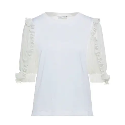 Sandro  Paris Ruffle Sleeve Top