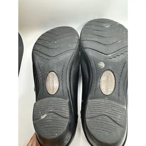 Earth Origins Women's Black Rhoda shooties Leather Shoes Size 7 1/2