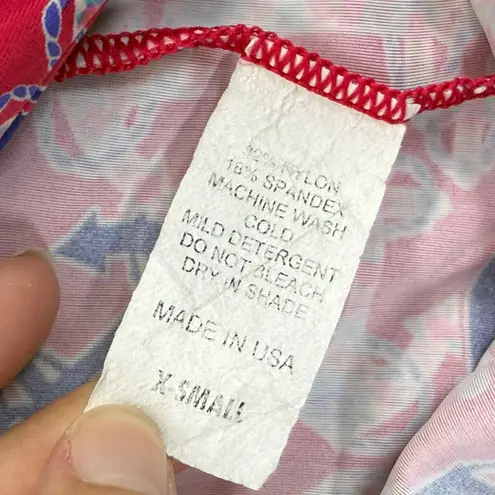 Spunwear Skort Anchor Print Athletic Golf Tennis Pockets Red XS