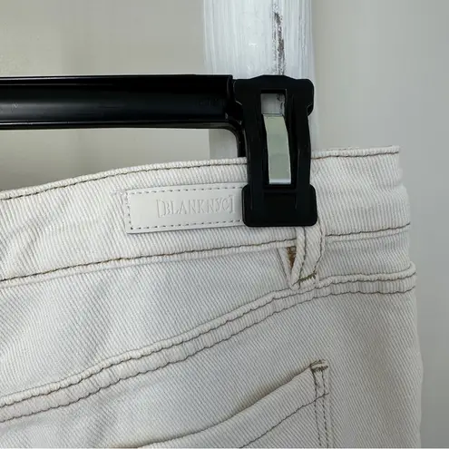BLANK NYC  Cream Denim Front Slit Skirt Size 27”
