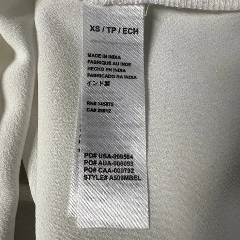 Amuse Society  Flared Sleeve White Office Wear Top Size XS