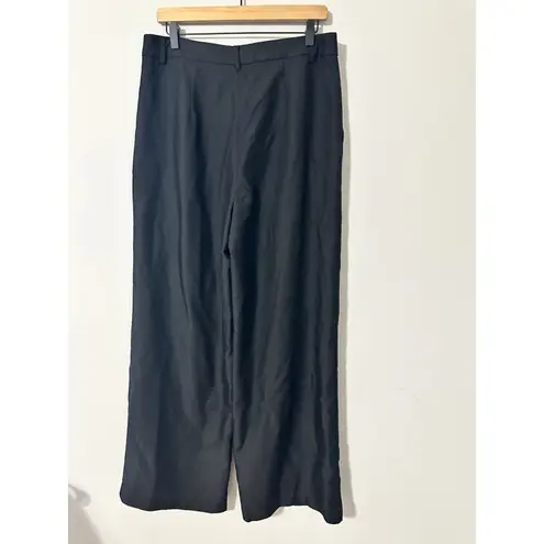 Commense High Waist Oversized Pleated Wide Leg Trousers Black NWOT Size XL