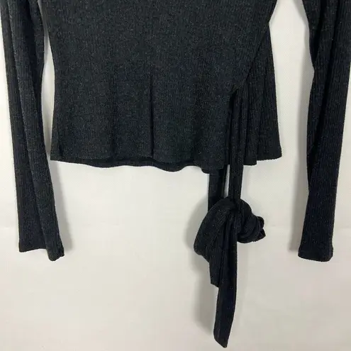 Rachel Pally Rachel Rally Modal Blend Ribbed True Wrap Sweater Size M