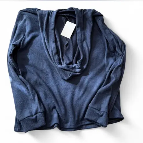 PaperMoon “Monday Blues” Graphic Hooded Sweatshirt