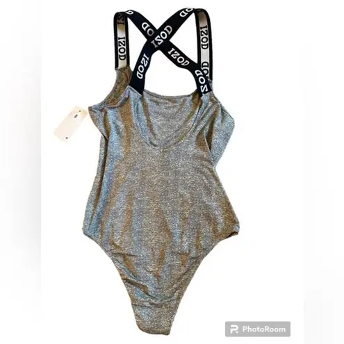 IZOD Criss Cross Strap Bodysuit