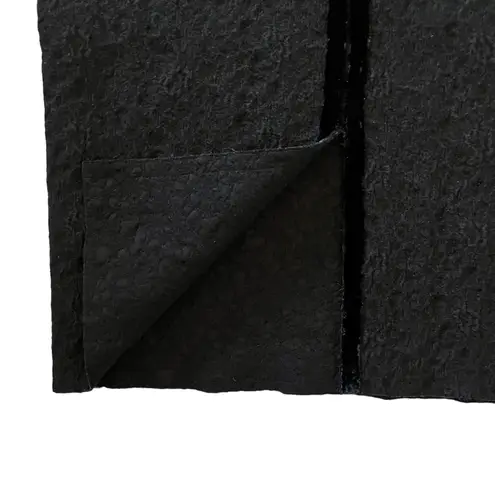 Lanvin Runway Vintage Gray Wool Black Velvet Pencil Skirt Fall 2004