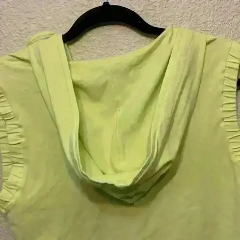 Pendleton swimsuit cover up sz M summer vaca beach resort yellow light green