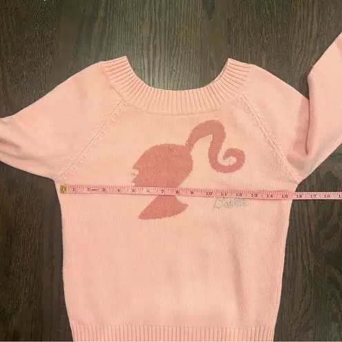 Barbie Light Pink Crew Neck Sweater Size M
