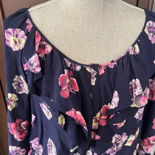 Rebecca Taylor silk floral long sleeve tunic (dress)