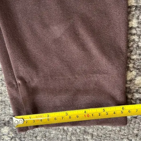 Equestrian Brand Vintage Women’s L Brown Micro Suede Pull On Straight Leg Pants Size L