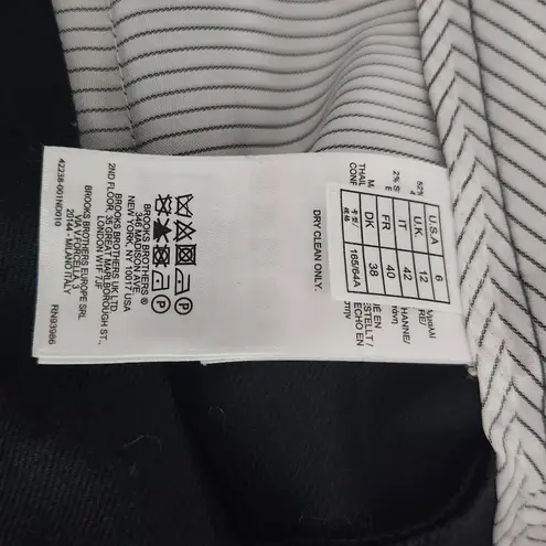 Brooks Brothers Black Wide Leg Pants Size 6 Black Cropped Pants