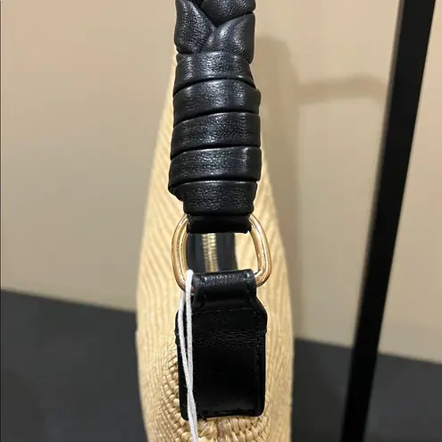 Urban Expression Urban Expressions | Natural Woven Shoulder Bag w/ Braided Handle