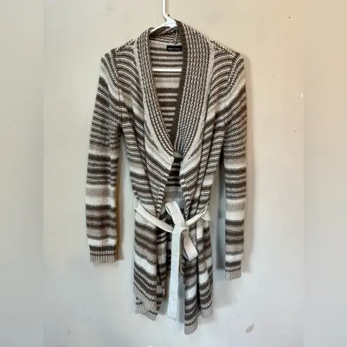 MODA International Wool Blend Cardigan Small Brown