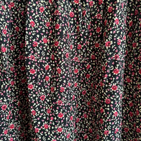 Maternity Dress Feminine Floral Smocked Vintage Inspired Boho Romantic Dress XL Brown Size undefined