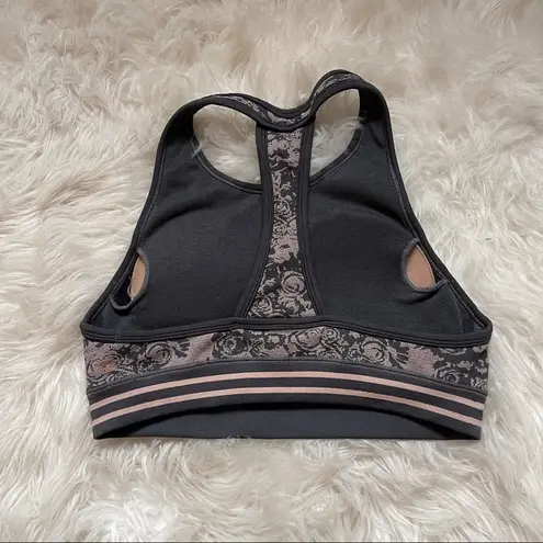 Fabletics  Brynn Seamless Sports Bra WOMENS Small Pink/Grey