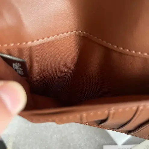 Coach  Brown Gold Large Skinny Wallet