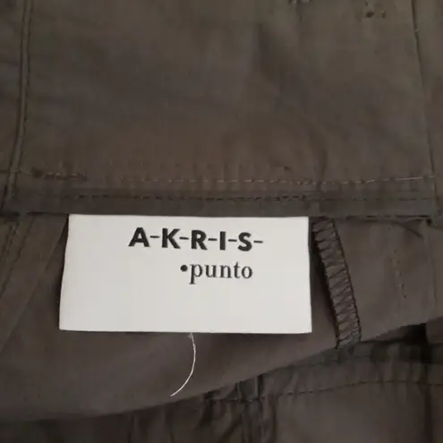 Akris Punto 100% Cotton Lightweight Womens Pants Skinny Office Size 2