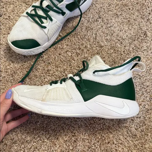 Nike  Women’s White and Green Basketball Shoes/Sneakers